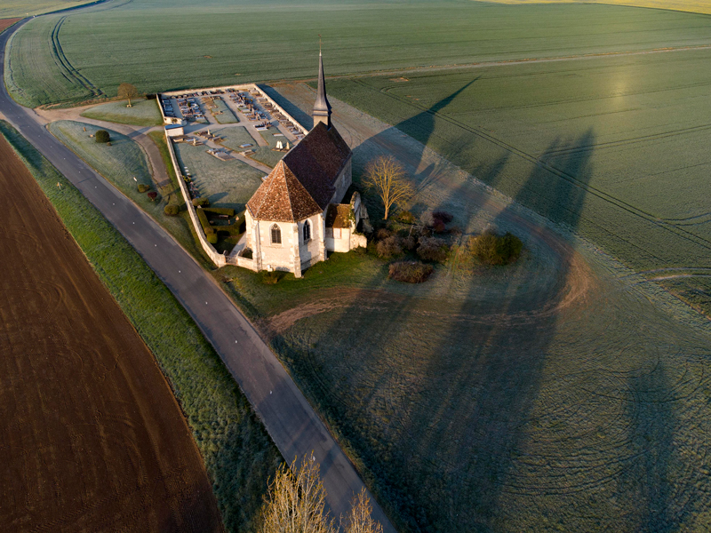 Eglise vue par drone