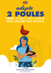 Affiche Affiche Adopte 2 poules